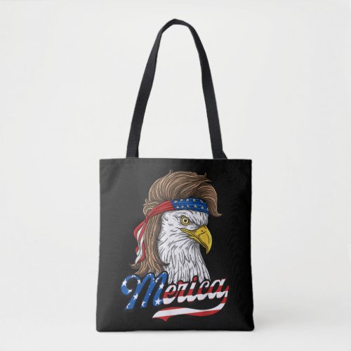 Merica _ Patriotic USA Eagle Of Freedom _ 4th of J Tote Bag