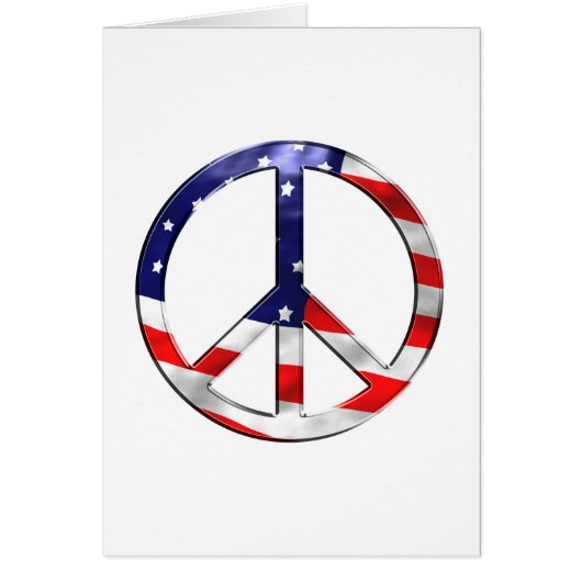 merica peace sign cards (Front)