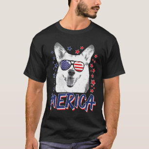 Merica Pembroke Welsh Corgi Dog 4th Of July Usa T-Shirt