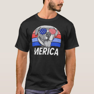 Merica Pit Bull America Pitbull Dog Men Women Usa T-Shirt