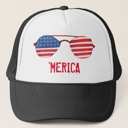 Merica Sunglasses Trucker Hat