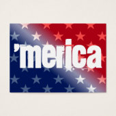 "Merica Team Cards - red white blue (Front)