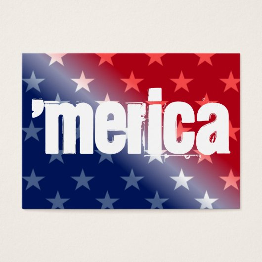 "Merica Team Cards - red white blue (Front)