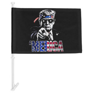Merica Trump American Flag USA