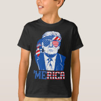 Merica Trump Happy 4th Of July Trump American Flag