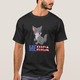 Merica Usa Flag Alaskan Malamute Dog Sunglasses 4t T-Shirt