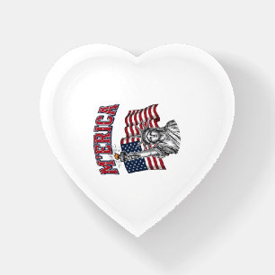MERICA Vintage Liberty Patriotic Paperweight