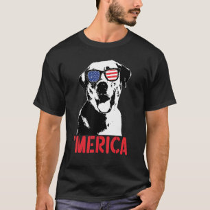 Merica Yellow Labrador American Flag Sunglasses 4t T-Shirt