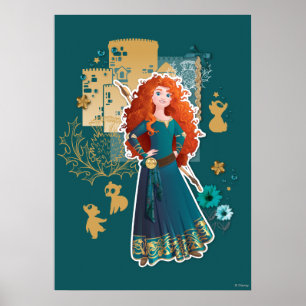 Merida - Confidence Makes Me Brave Poster