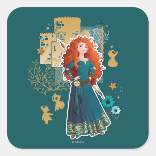 Merida _ Confidence Makes Me Brave Square Sticker