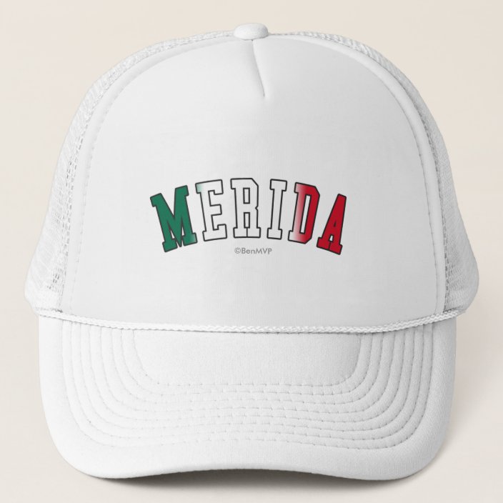 Merida in Mexico National Flag Colors Hat