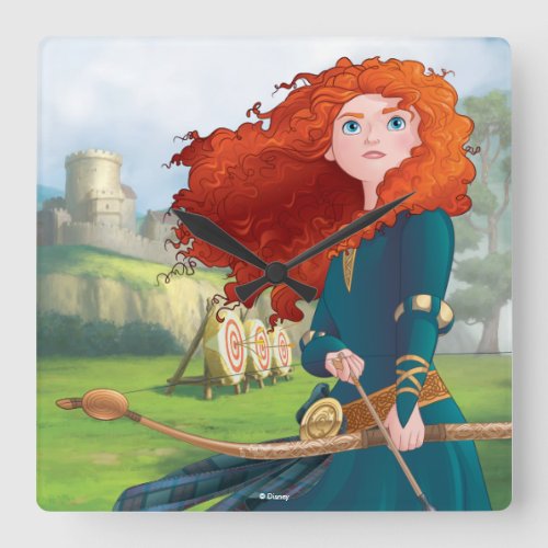 Merida  Lets Do This Square Wall Clock