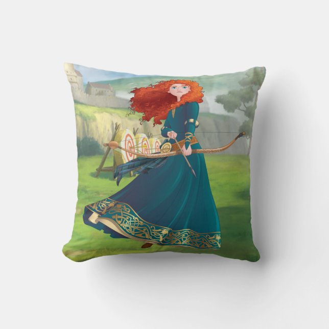 Merida | Let's Do This Throw Pillow (Front)