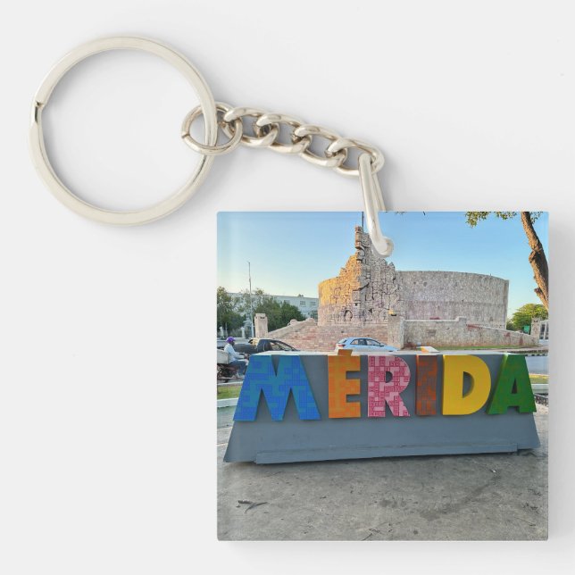Merida, Mexico - Acrylic Keychain (Front)