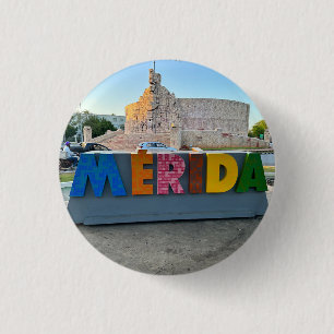 Merida, Mexico - Round Button
