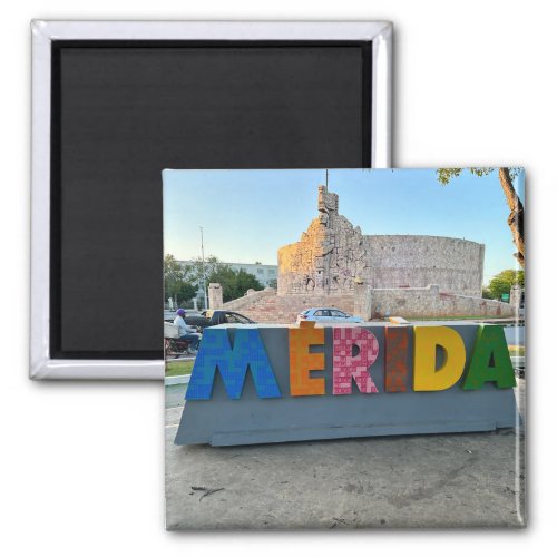 Merida Mexico _ Square Magnet