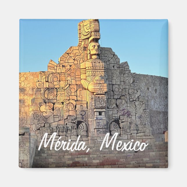 Merida, Mexico - Square Magnet (Front)