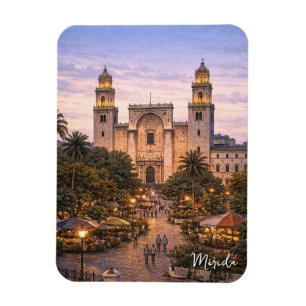 Merida Mexico Travel Magnet