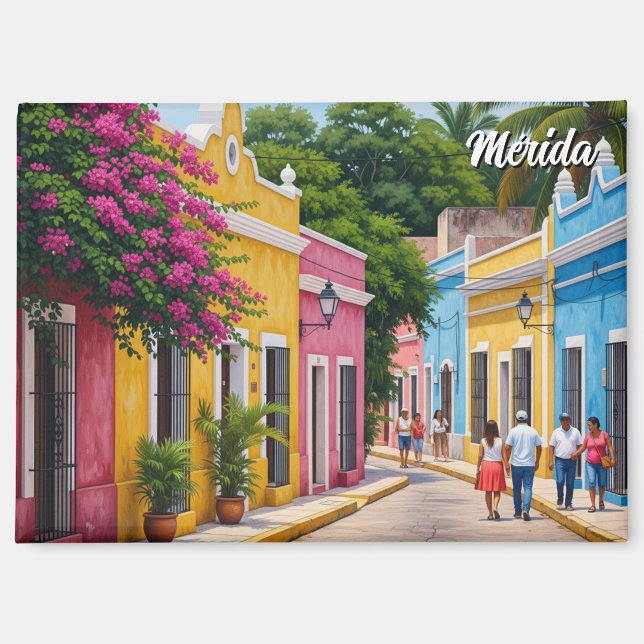 Merida Mexico Travel Magnet (Front)