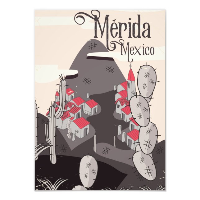 Mérida Mexico travel poster (Front)