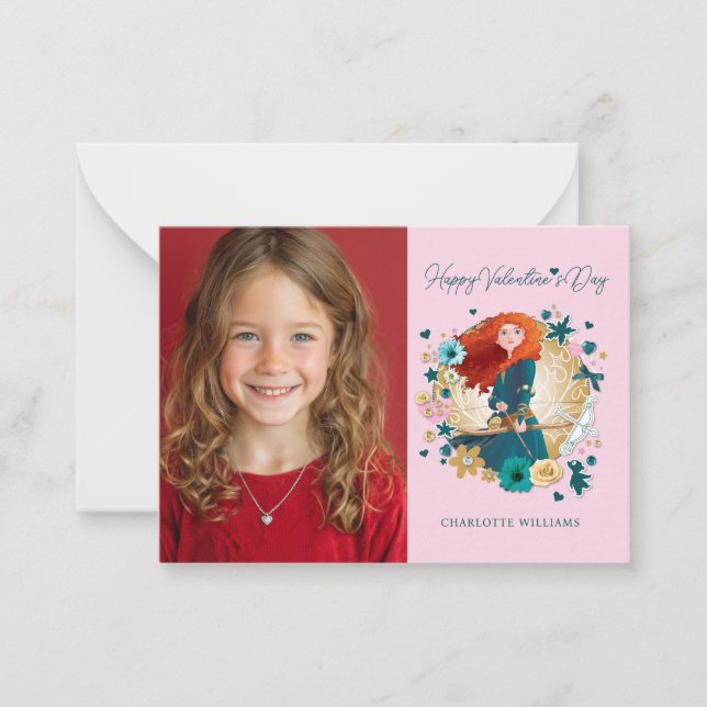 Merida Valentine's Day Photo Note Card (Front)