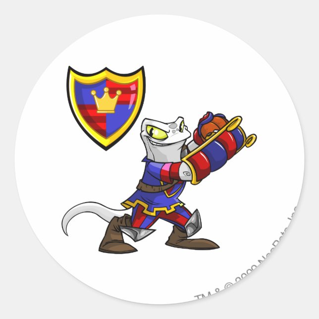 Meridell Team Captain 1 Classic Round Sticker (Front)