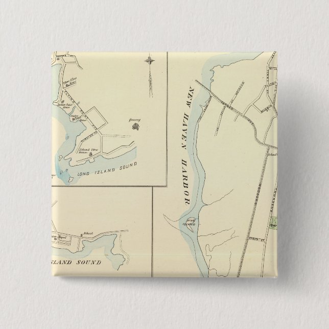 Meriden north pinback button (Front)