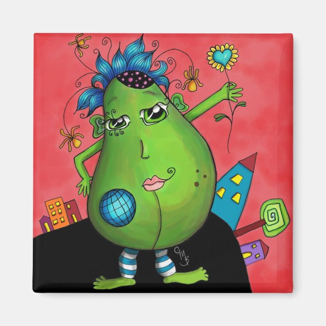 Meridian Avocado Magnet (Front)