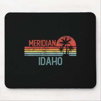 Meridian Idaho Funny Usa City Trip Home Roots Mouse Pad