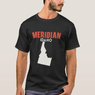 Meridian Idaho USA State America Travel Idahoan T-Shirt