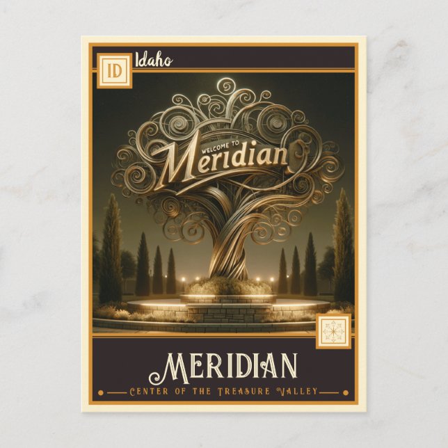 Meridian, Idaho  | Vintage Postcard (Front)
