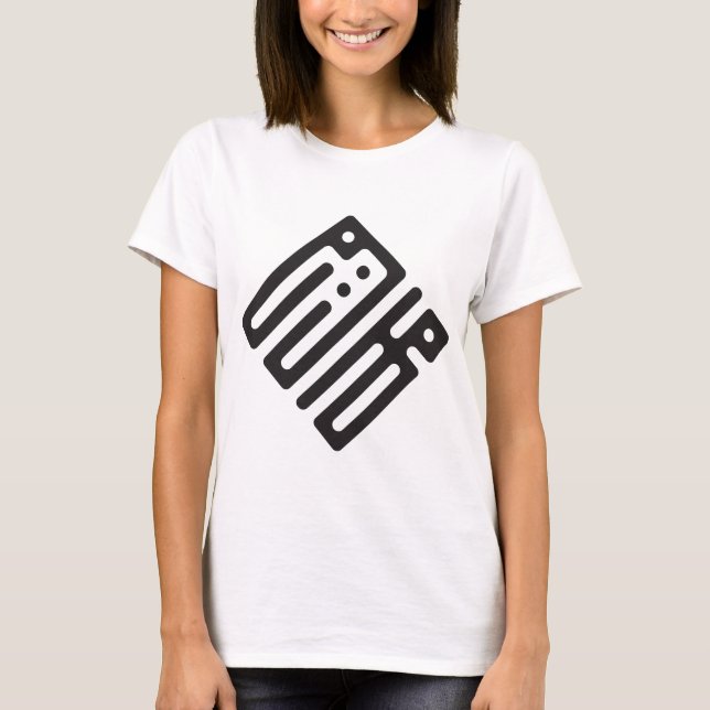 Meriem – Arabic Kufi Calligraphy Women’s T-Shirt (Front)