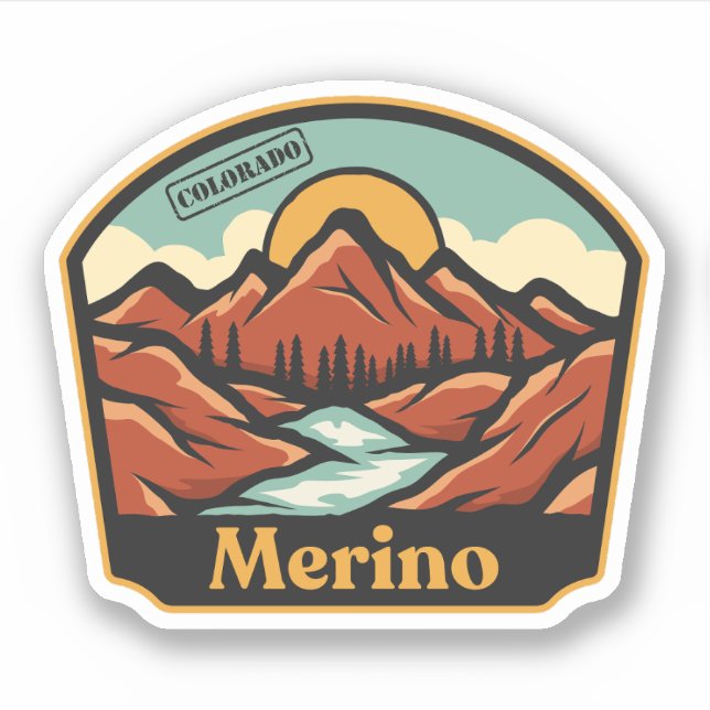 Merino, Colorado Sticker (Front)
