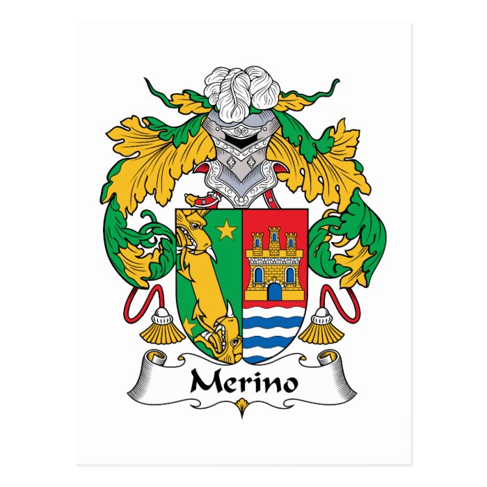Merino Family Crest Postcards