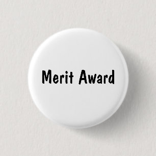 Merit Award Pinback Button