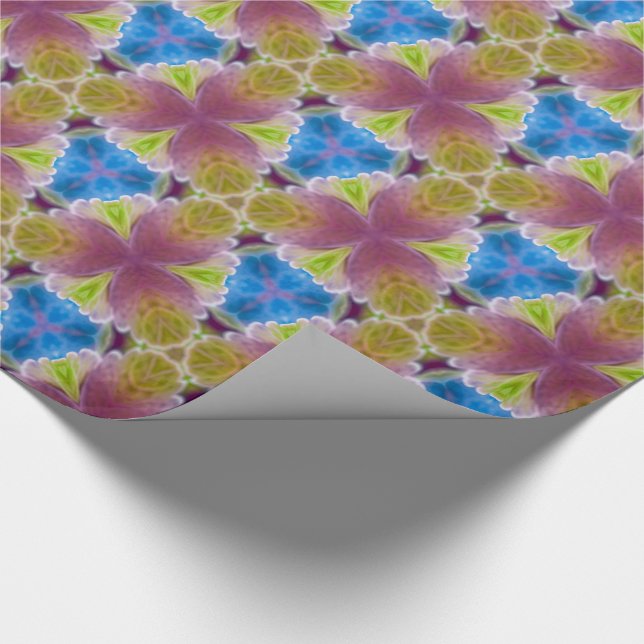 Meriwear Floral Haze Chic Romantic  Wrapping Paper (Corner)
