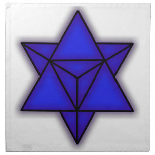 Merkaba Blue Cloth Napk Napkin