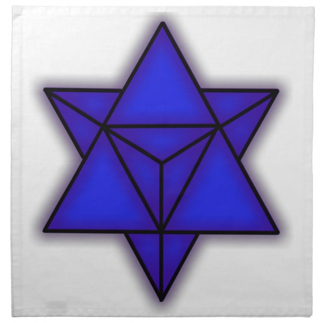 Merkaba Blue Cloth Napk Napkin (Front)