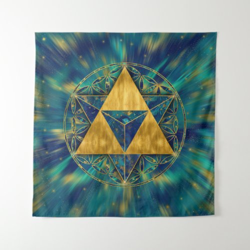 Merkabah in Flower of life Tapestry