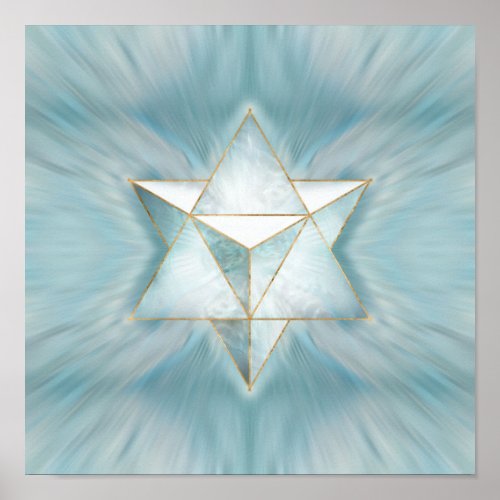 Merkabah _ Light Marble Poster