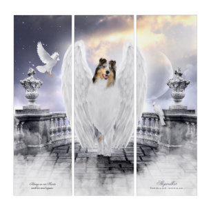 Merle Collie Angel Memorial, Heaven’s Balcony - Triptych