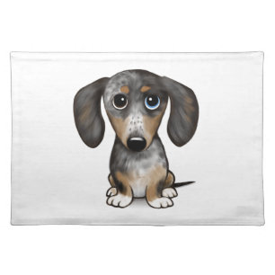 Merle Dapple Dachshund Cute Wiener Dog   Cloth Placemat