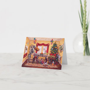 Merle Great Dane Christmas Card