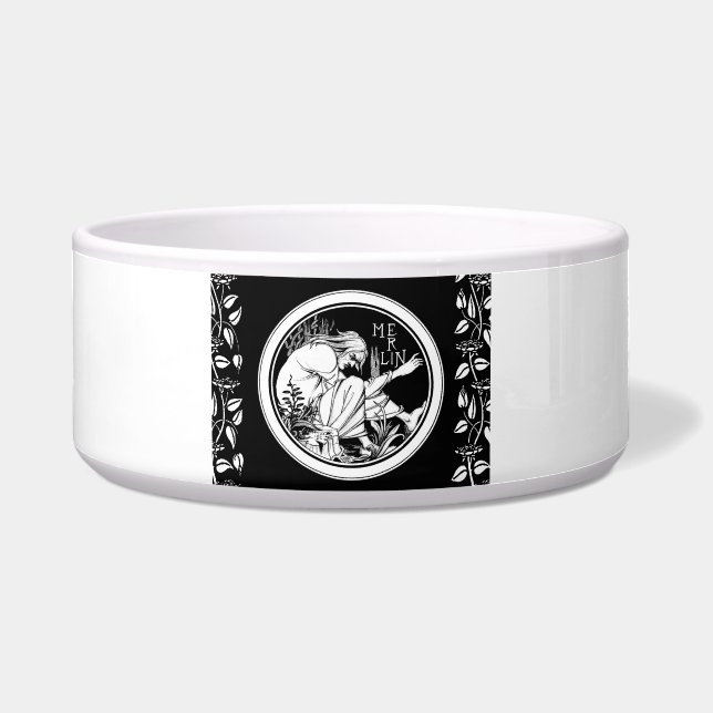 Merlin Art Nouveau fantasy Bowl (Front)
