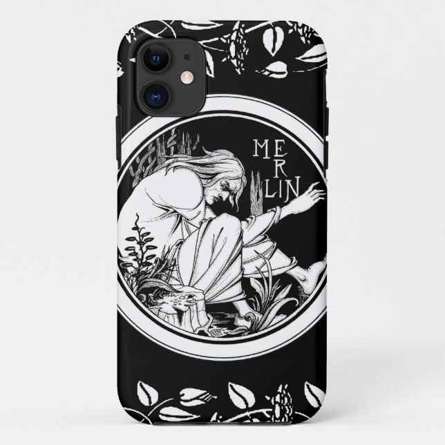 Merlin Art Nouveau fantasy Case-Mate iPhone Case (Back)