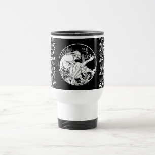 Merlin Art Nouveau fantasy Travel Mug