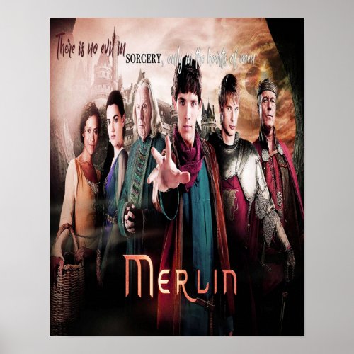 MERLIN BBC TV SHOW FANTASY POSTER