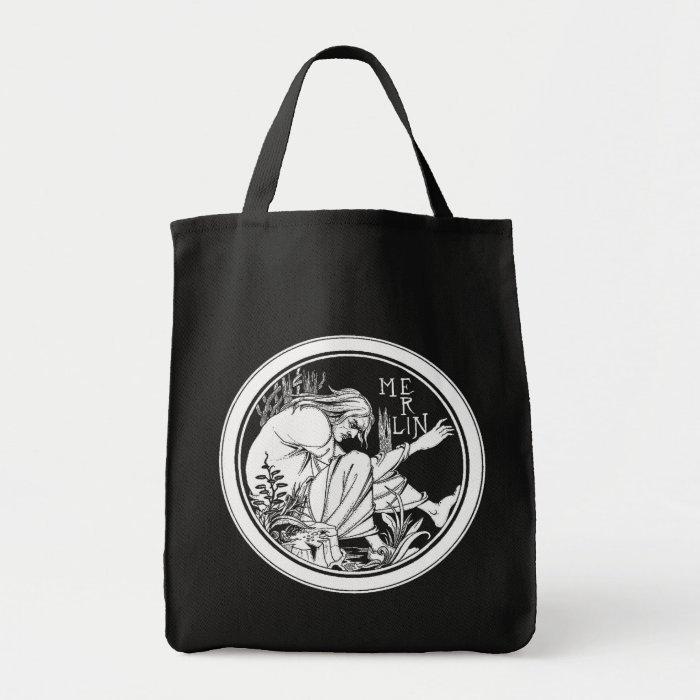 "Merlin" by Aubrey Beardsley, 1893 Tote Bag