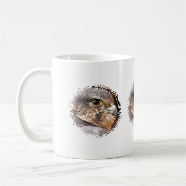 MERLIN FALCON BIRD OF PREY COFFEE MUG (Left)