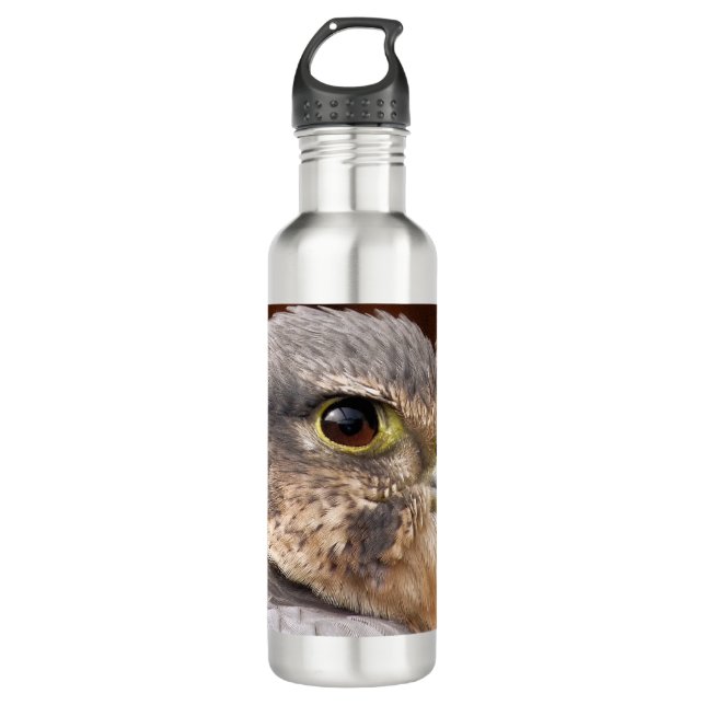 MERLIN FALCON BIRD OF PREY STAINLESS STEEL WATER BOTTLE (Front)